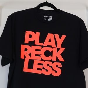 Play Reckless Tee Short-Sleeve Solid Black Graphic